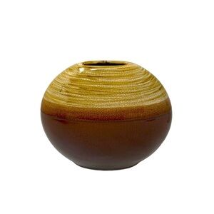 Brown Crackle Design Table/Shelf Flower Decor  Vase